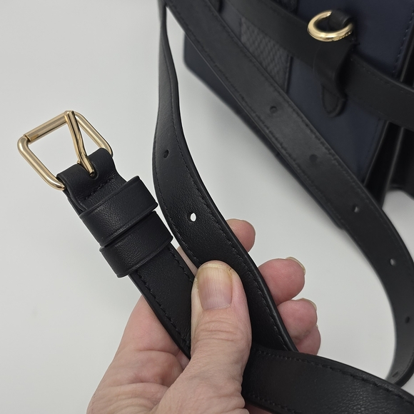 Coach RESERVE Navy Blue Belt Bag - Picture 9 of 10